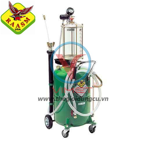 Thiết bị hút nhớt thải  bằng khí nén 65 lít Raasm 43065