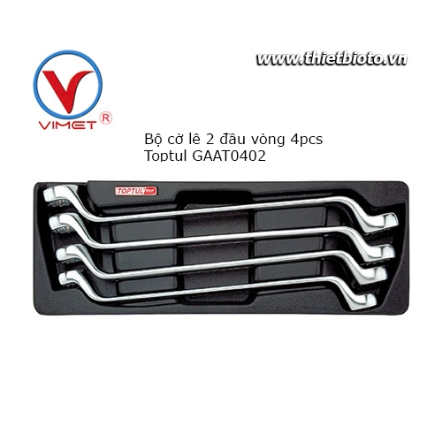 Bộ cờ lê 2 đầu vòng 4 chi tiết Toptul GAAT0402