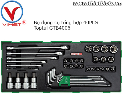 Bộ dụng cụ tổng hợp 40 chi tiết Toptul GTB4006