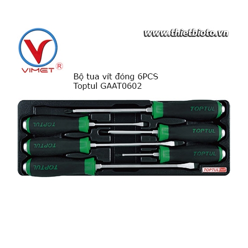 Bộ tua vít đóng 6 chi tiết Toptul GAAT0602