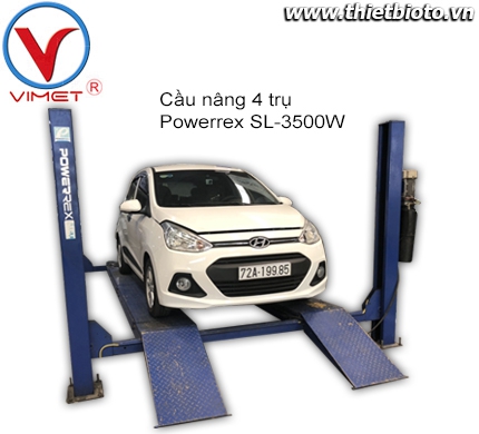 Cầu nâng 4 trụ SL-3500W Powerrex đã qua sử dụng