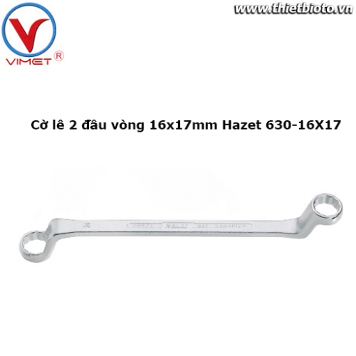 Cờ lê 2 đầu vòng 16x17mm Hazet 630-16X17