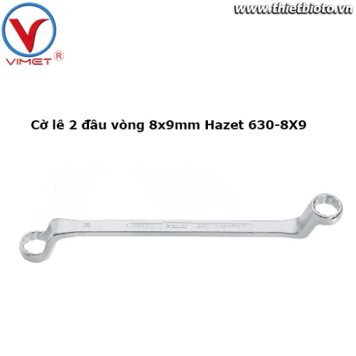 Cờ lê 2 đầu vòng 8x9mm Hazet 630-8X9