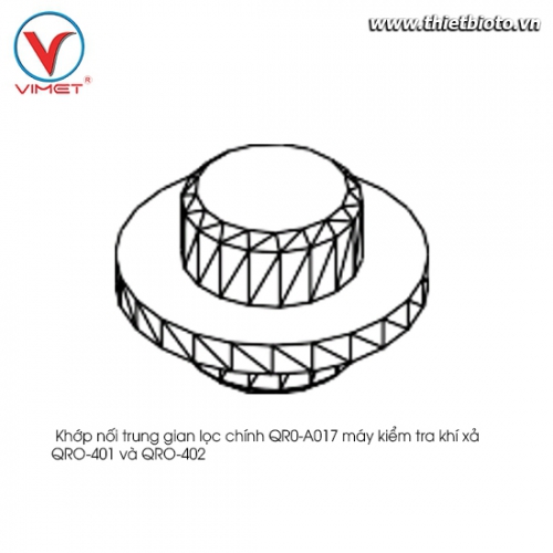 Khớp nối trung gian lọc chính máy kiểm tra khí xả QRO-401 và QRO-402