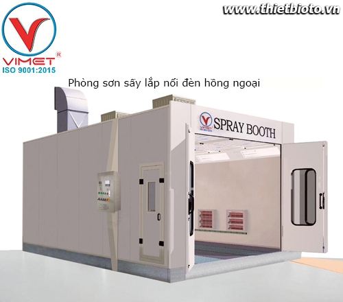 Phòng sơn sấy lắp nổi đèn hồng ngoại PSS84310