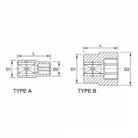 Đầu tuýp lục giác 1/2 inch Toptul BAEA1615