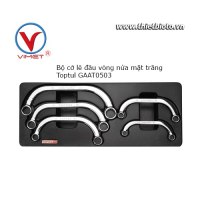 Bộ cờ lê 2 đầu vòng nửa mặt trăng 5 chi tiết Toptul GAAT0503