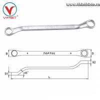 Cờ lê 2 đầu vòng toptul AAEH1417