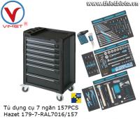 Tủ đồ nghề 7 ngăn 157 chi tiết Hazet 179-7-RAL7016/157 BMW