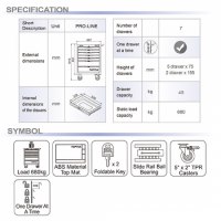 Tủ đựng đồ nghề 7 ngăn Toptul TCAC0702