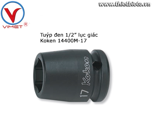 Tuýp đen 1/2 lục giác Koken 14400M-17