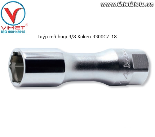 Tuýp mở bugi 3/8 Koken 3300CZ-18